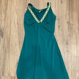 Lucky Green & Gold Dress